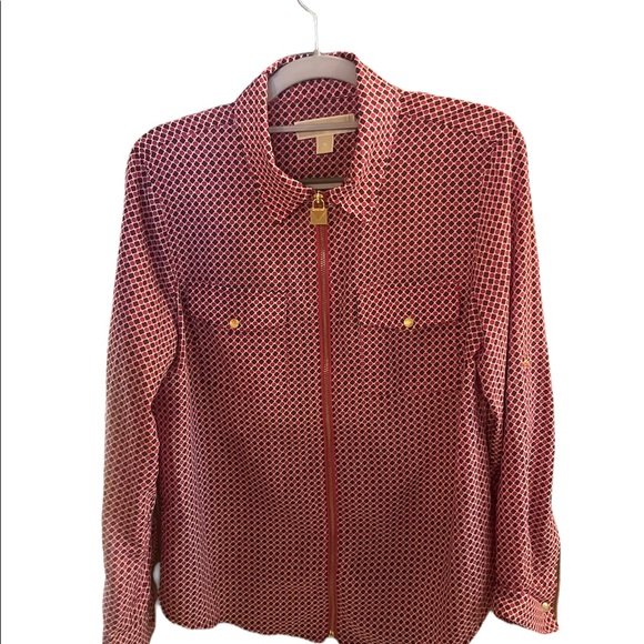 Zip-Up Michael Kors Blouse - Picture 1 of 5